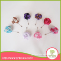Beautiful rose flower ribbon bow brooches pin